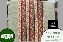Quilts - On Point Five Star 2(back)
