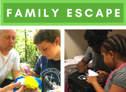 Two families at Family Escape in July enjoyed various activities